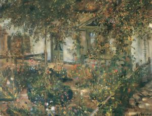 Bluhender Bauerngarten by Lovis (Franz Heinrich Louis) Corinth