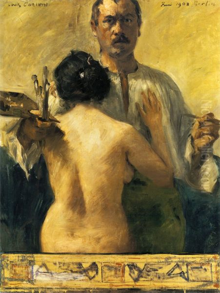 Self-portrait with Model - view 1