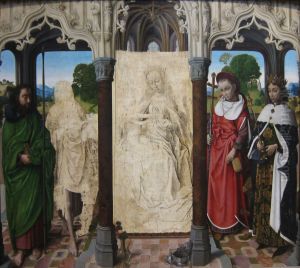 Virgin and Child with Saints by unknown