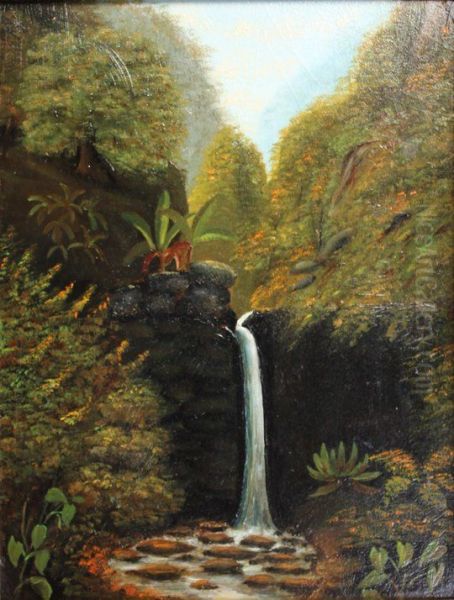 Waterfall at Hanapepe, Kauai - view 1