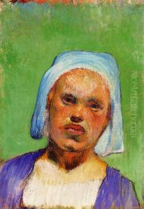 Portrait d'une Pont-avennoise, peut-etre Marie Louarn by Paul Gauguin