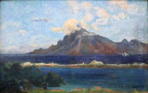 Paysage de Te vaa by Paul Gauguin