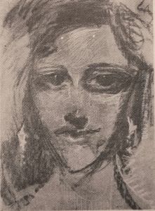 Portrait of Edwarda Szmuglarowska, Ethiopian princess by Stanislaw Ignacy Witkiewicz (Witkacy)