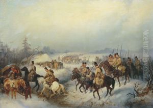Cossacks on the march by Konstantin Filippov