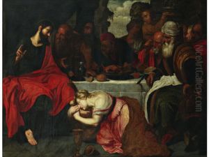 Feast in the House of Simon by Artus Wolffort