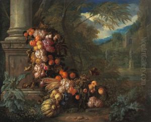 Still life with Fruit in a Landscape Still life with Fruit in a Landscape