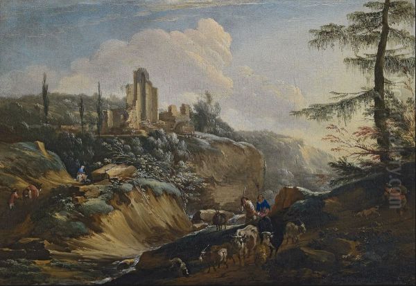 Landscape with Herders and Ruins - view 1