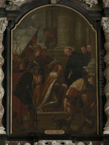 Saint Benedict receives Totila by Gaspar De Crayer