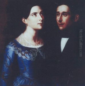 Ritratto di Mariano Leonardi Gambino e consorte by Giuseppe Patania