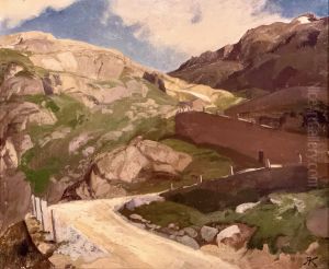 Studie der Gotthardstrasse 1873 Studie der Gotthardstrasse 1873