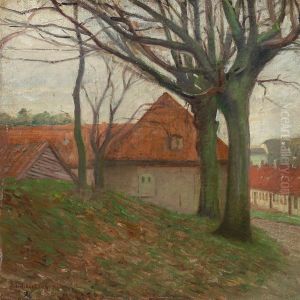 View from the bastions of Christianshavn. by Albert Gottschalk