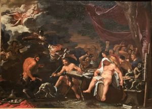Minerva defending the Bentvueghels against Hatred and Envy