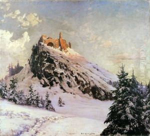 Czorsztyn Castle by Michal Gorstkin-Wywiorski