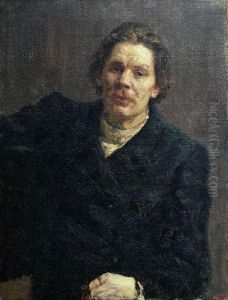 Portrait of writer Maxim Gorky (Aleksei Maksimovich Peshkov)