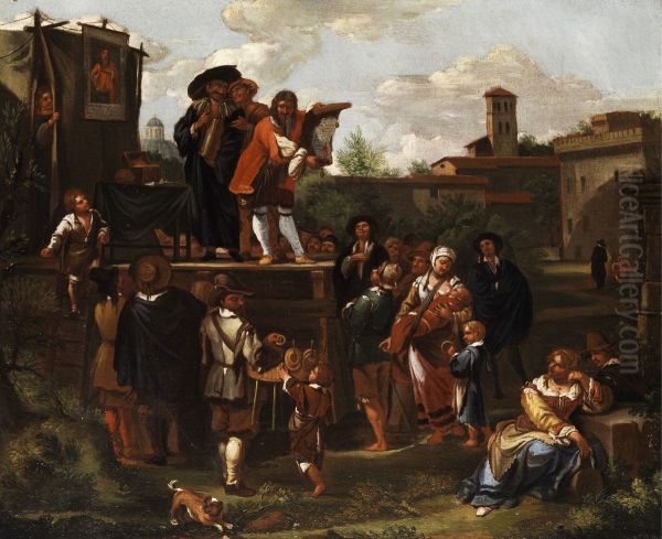 Theaterauffuhrung im Freien - view 1