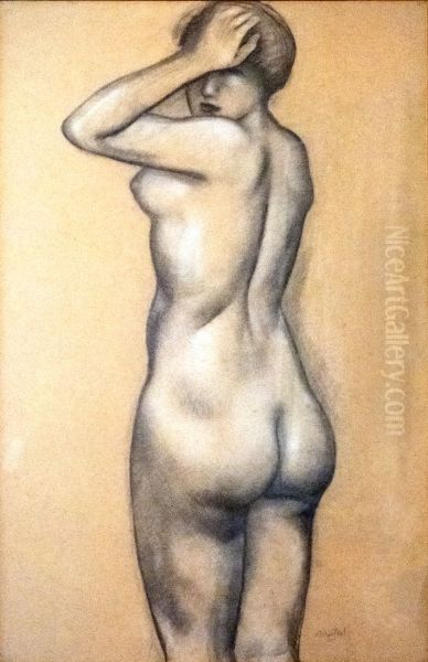 Naked woman from behind - view 1