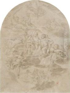 Etude Pour L'apotheose D'hercule by Domenico Maria Canuti