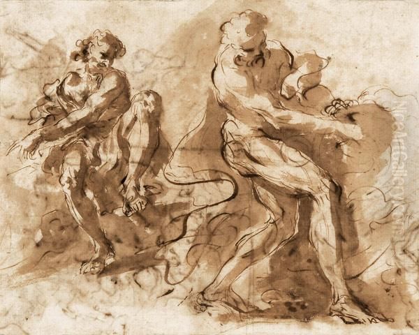 Hercules, Mit Dem Lowen Kampfend - view 1