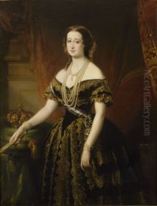 Portrait ofEugenie de Montijo(1826-1920) by Edouard Louis Dubufe