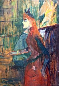 The singing lesson by Henri De Toulouse-Lautrec