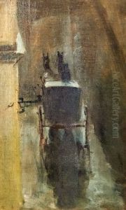 Un coupe attele, vu d'arriere by Henri De Toulouse-Lautrec