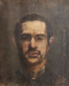 Portrait de Toulouse Lautrec, tete nue, de face by Maxime Dethomas