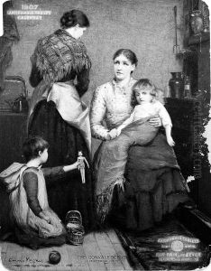 The convalescent (a neighborly visit) by unknown