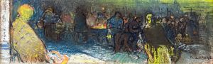 Around the brazier (view of Paris)