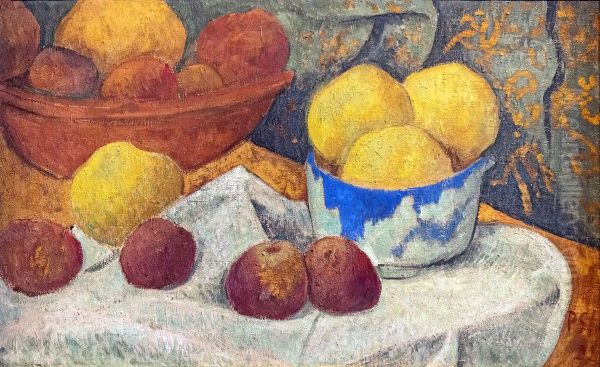 Pommes et ecuelle bleu - view 1