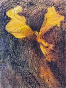 Loie Fuller (robe orange) by Charles Maurin