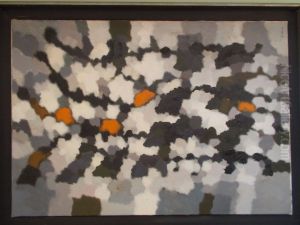 Landscape with Orange by unknown