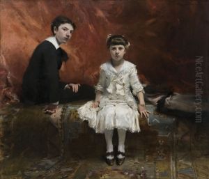 Portrait of Edouard   and  Marie-Louise Pailleron by John Singer Sargent