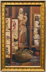Composition with Japanese screen by Henri Rachou