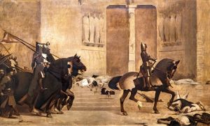 How Monseigneur le Dauphin entered Paris  (First sketch)