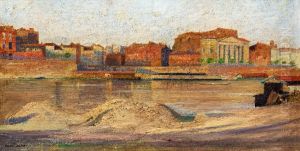 Study of the banks of the Garonne from the port Viguerie