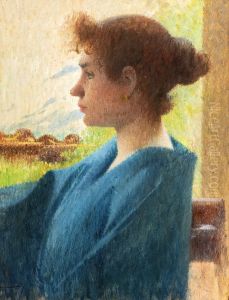 Portrait of a Woman in Blue (Carmen Gaudin)