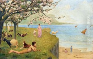 Le Printemps (following the study for the Town Hall of Bagnolet in 1893) by Henri Rachou