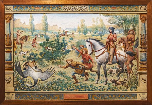 Hunting in the Middle Ages (Falcon Hunt) - view 1
