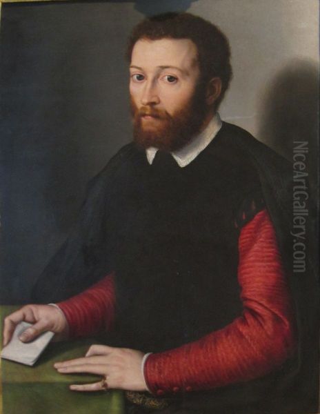 Portrait of a Man Holding a Letter - view 1