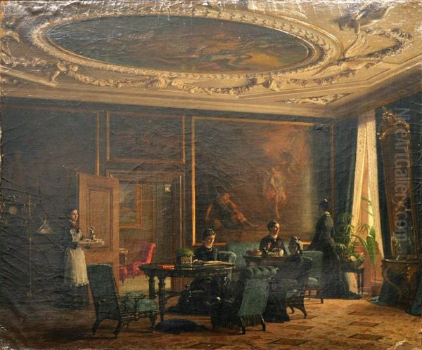 Interior from Strandgade 6, Copenhagen. - view 1