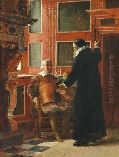 Ole Vind preaches to Christian IV. Study. - view 1