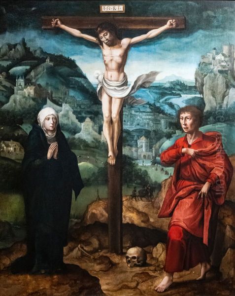 Christ on the cross between the Virgin and Saint John - view 1