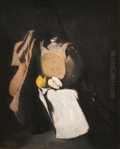 Still life - The Game bag by Augustin Theodule Ribot