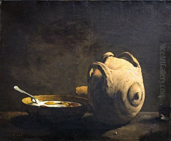 Still life with fried eggs - view 1