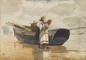 On the Beach, Tynemouth by Winslow Homer