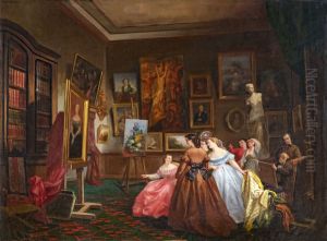 The painter's studio by Gabriel Durand