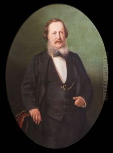 Man with white beardFrancais:Homme au collier blancItaliano:Uomo con la barba bianca by Gabriel Durand