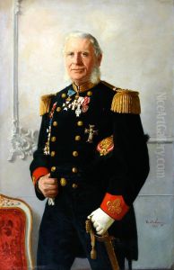 Portraet af kontreadmiral Martin Andreas Wulff.