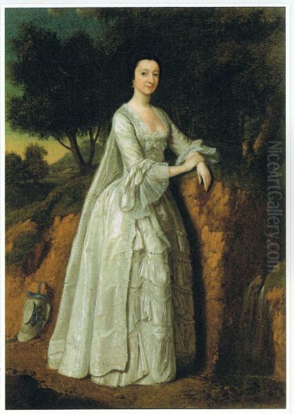 (Presumedly) Elizabeth Montagu (1718 - 1800) in a landscape - view 1