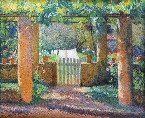 Marquayrol, the white gate by Henri-Jean Guillaume Martin
